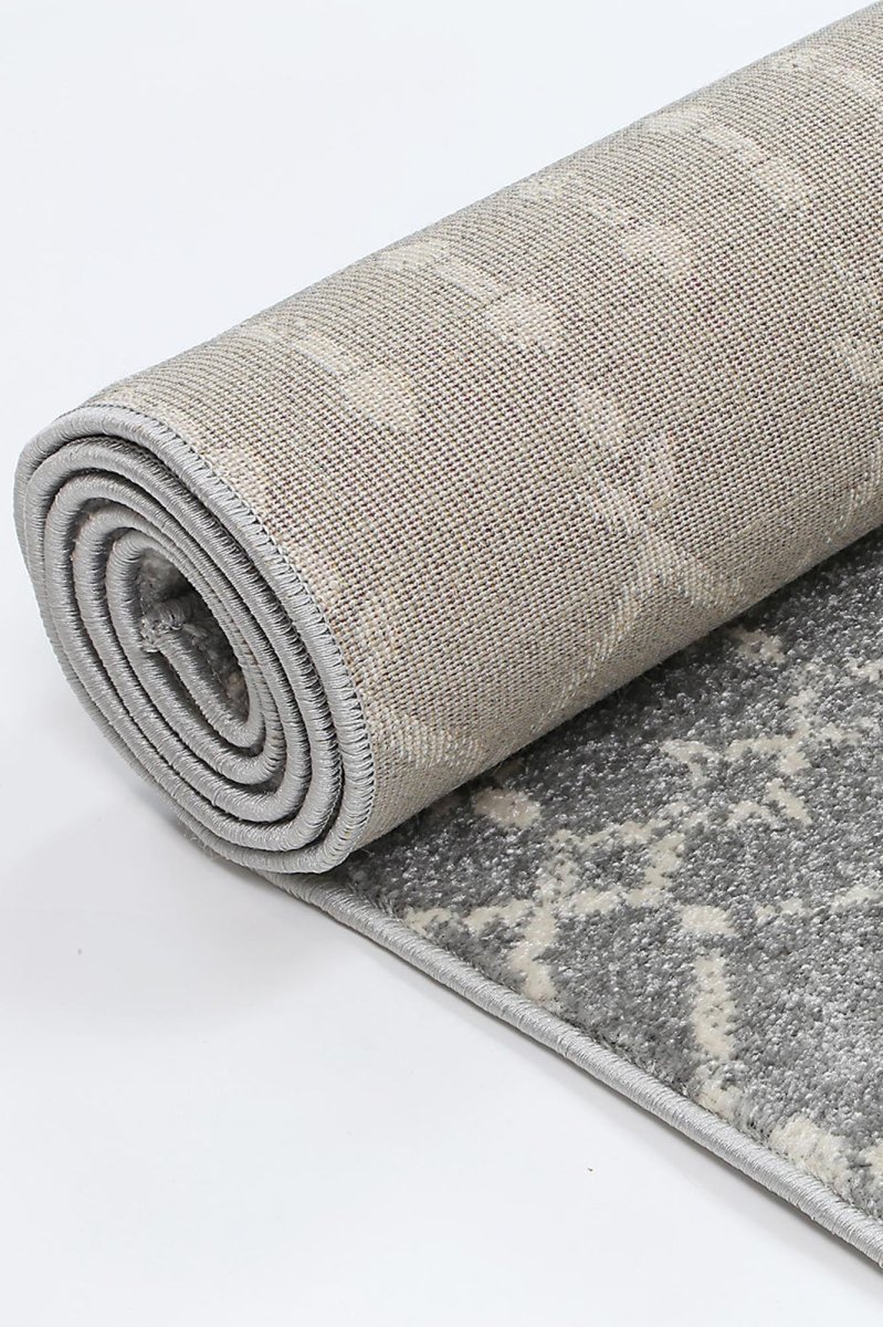 Eclipse Grey Ivory Rug - Ruggy