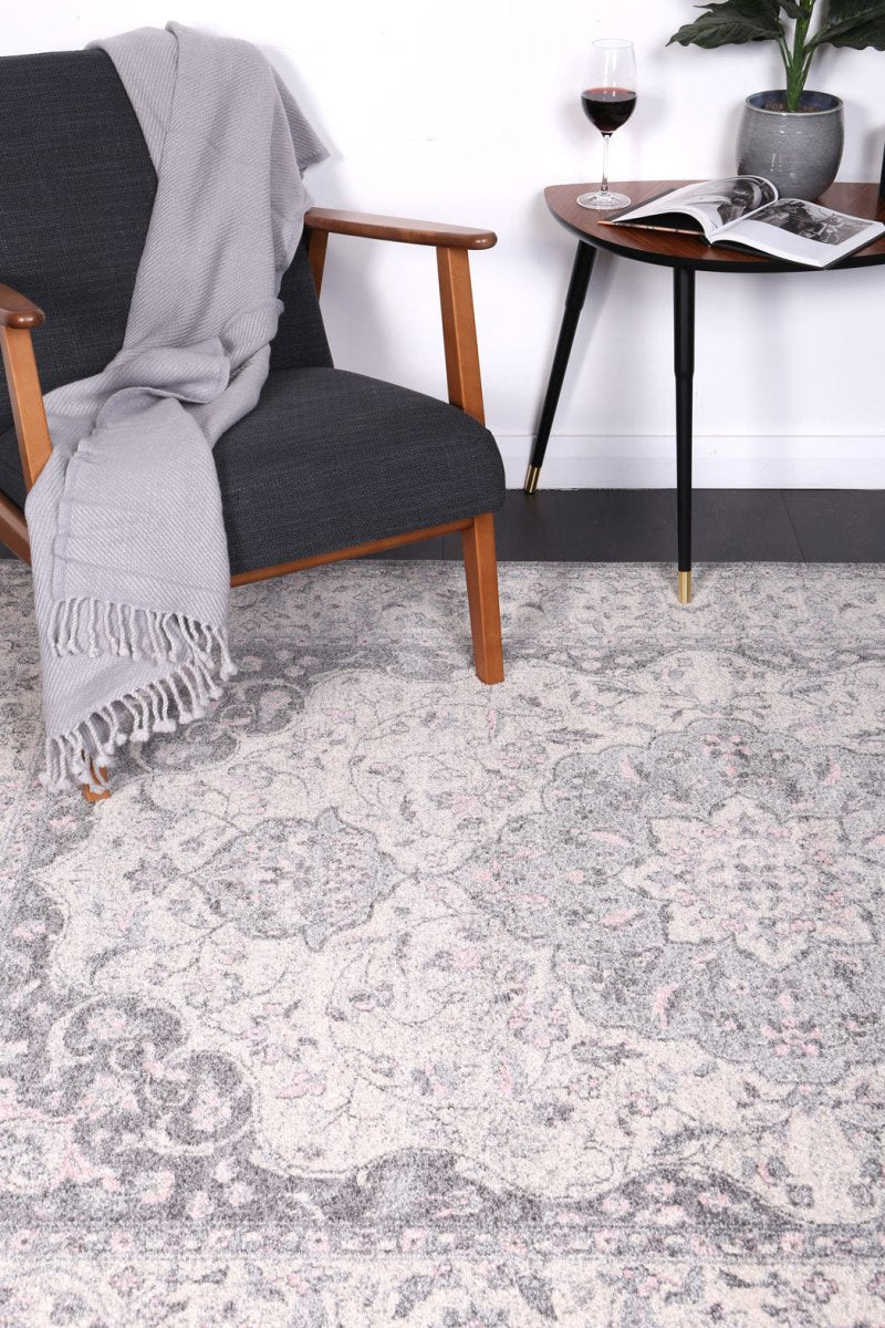 Eclipse Grey Oriental Rug - Ruggy