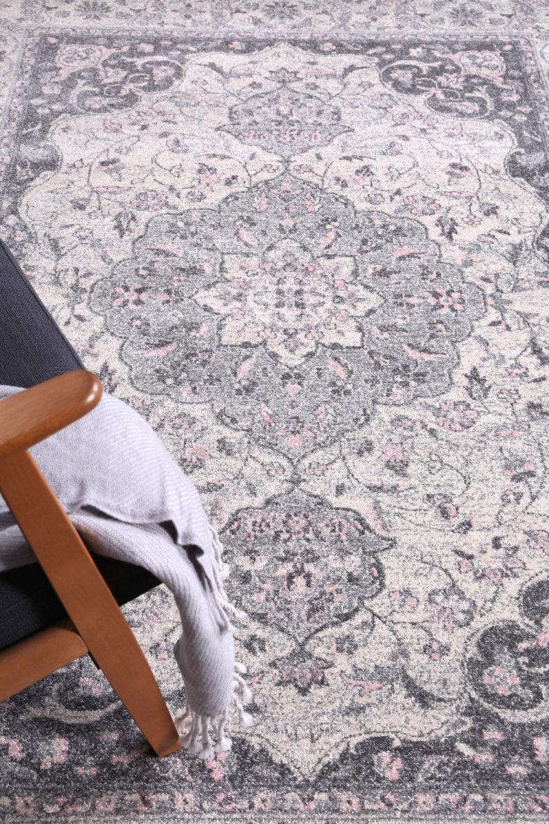 Eclipse Grey Oriental Rug - Ruggy