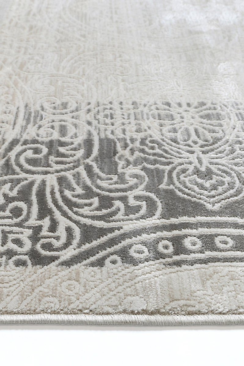 Ethereal Bach Ash Contemporary Rug - Ruggy