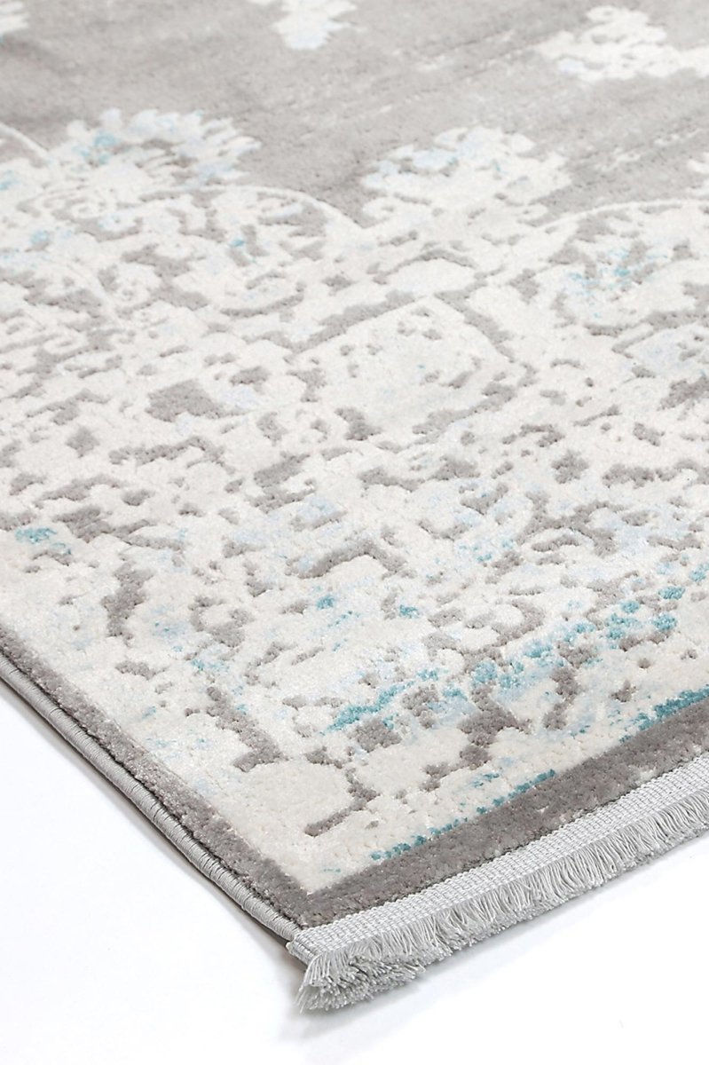 Ethereal Bizet Blue Traditional Rug - Ruggy