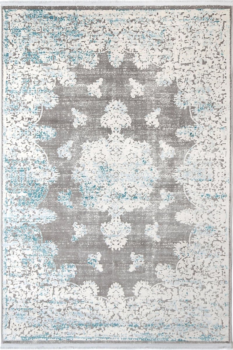 Ethereal Bizet Blue Traditional Rug - Ruggy