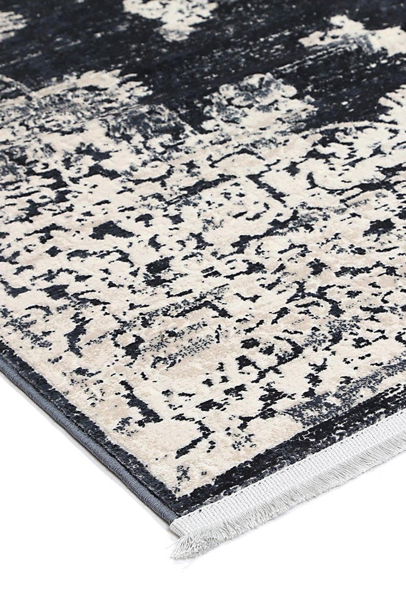 Ethereal Bizet Navy Transitional Rug - Ruggy