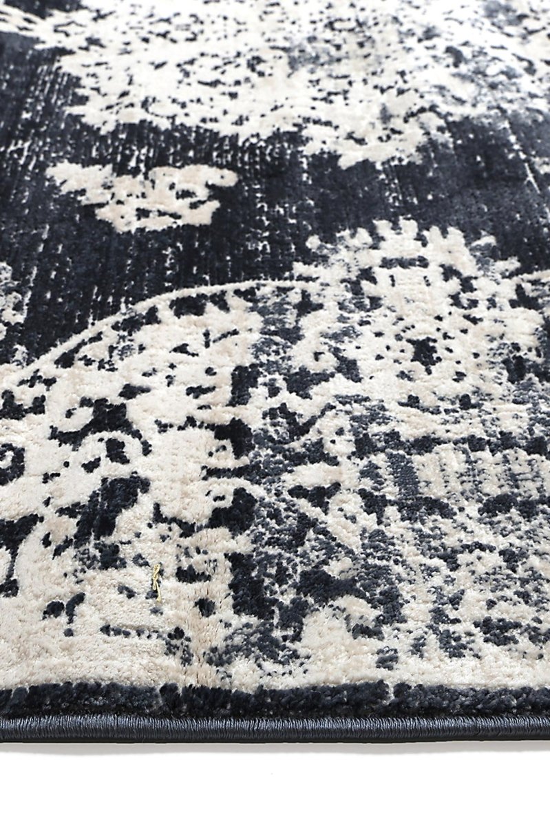 Ethereal Bizet Navy Transitional Rug - Ruggy