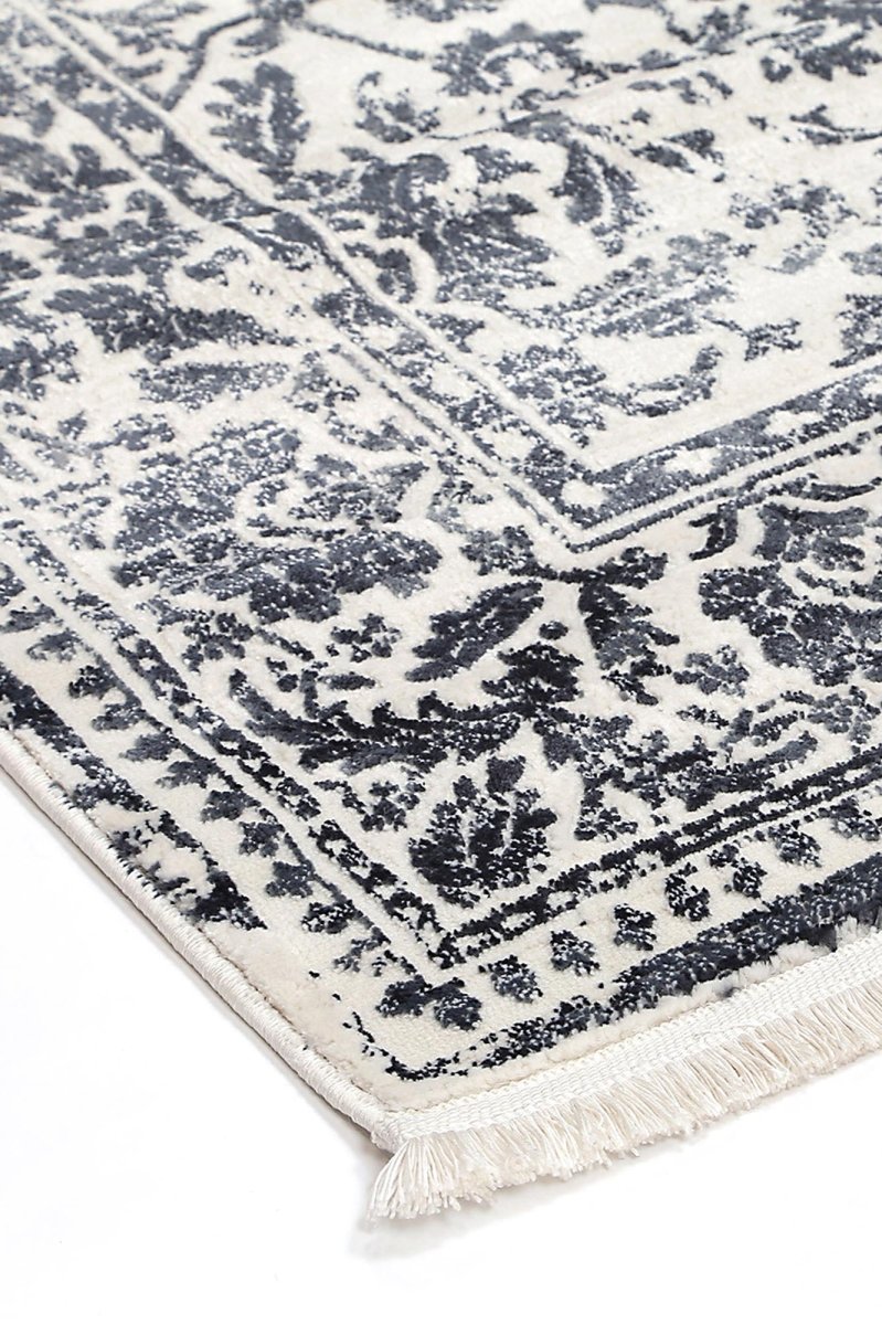 Ethereal Chopin Navy Transitional Rug - Ruggy