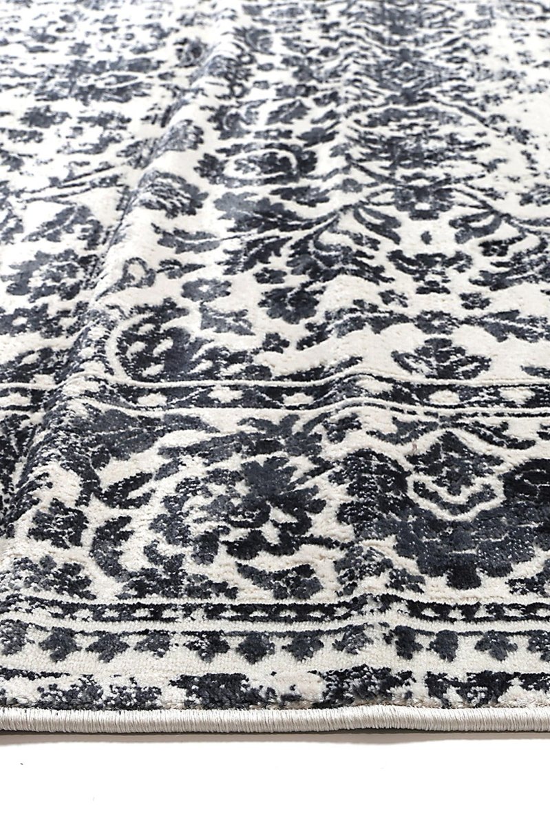 Ethereal Chopin Navy Transitional Rug - Ruggy