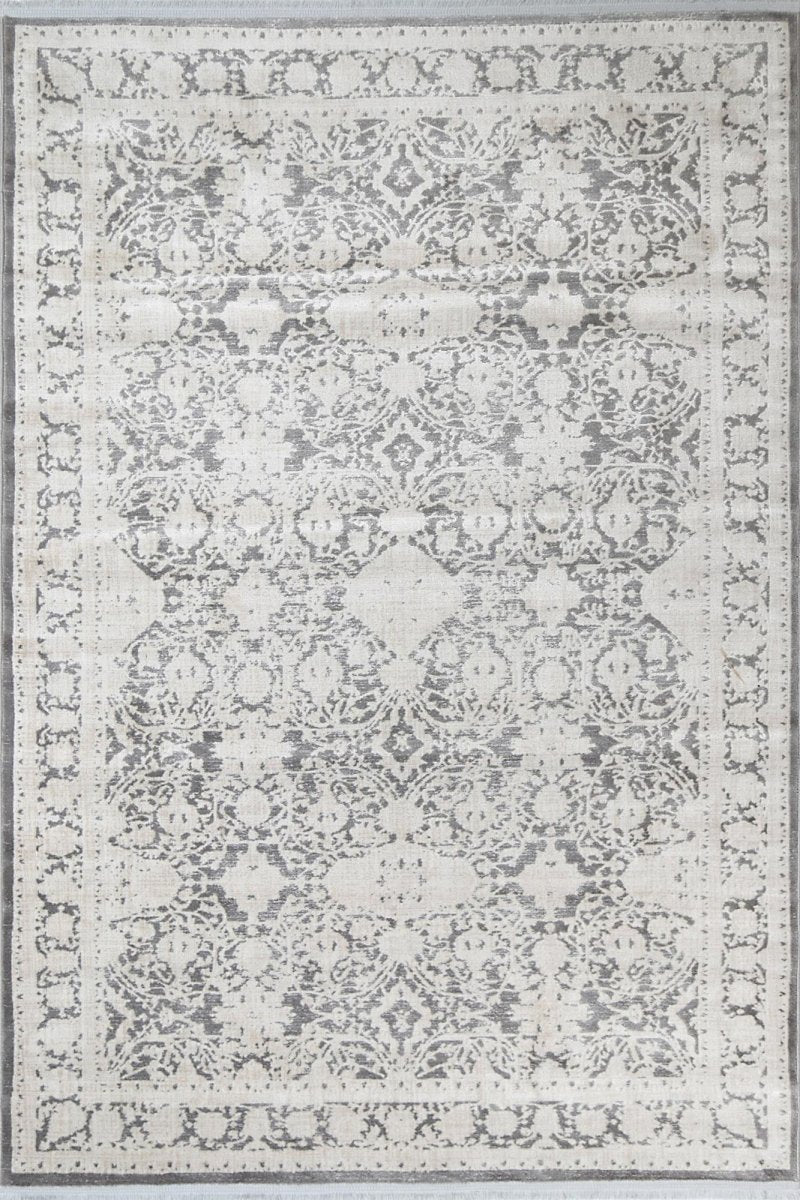 Ethereal Rossini Grey Traditional Rug - Ruggy