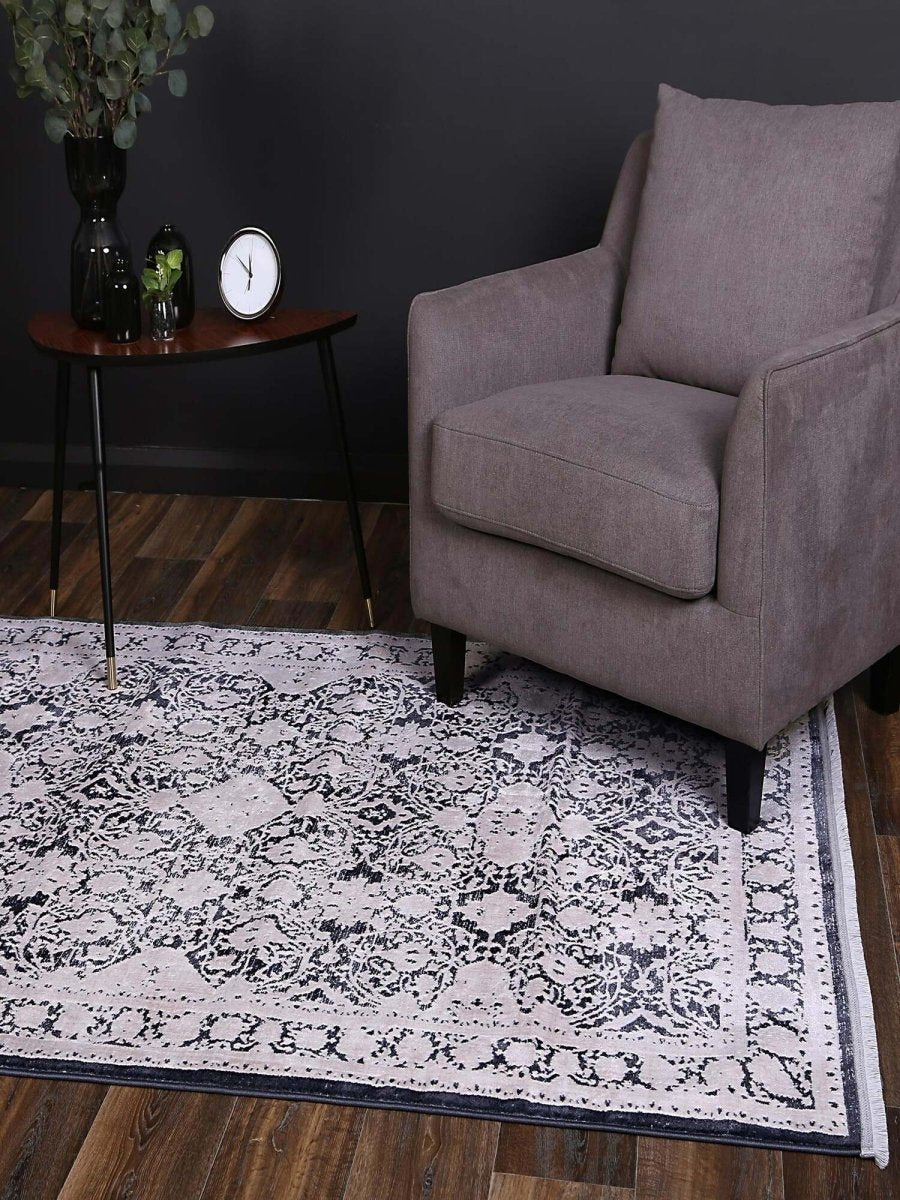 Ethereal Rossini Navy Traditional Rug - Ruggy