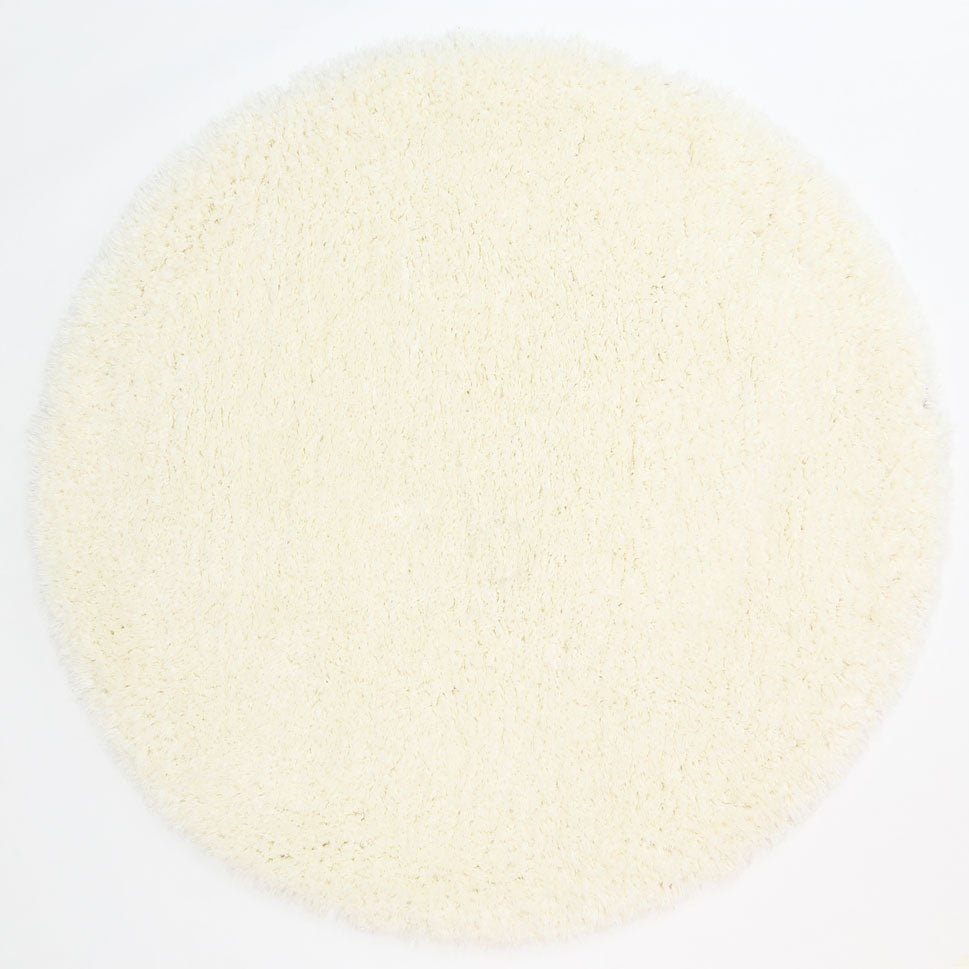 Flokati Super Soft Ultra Thick White Shaggy Round Rug - Ruggy