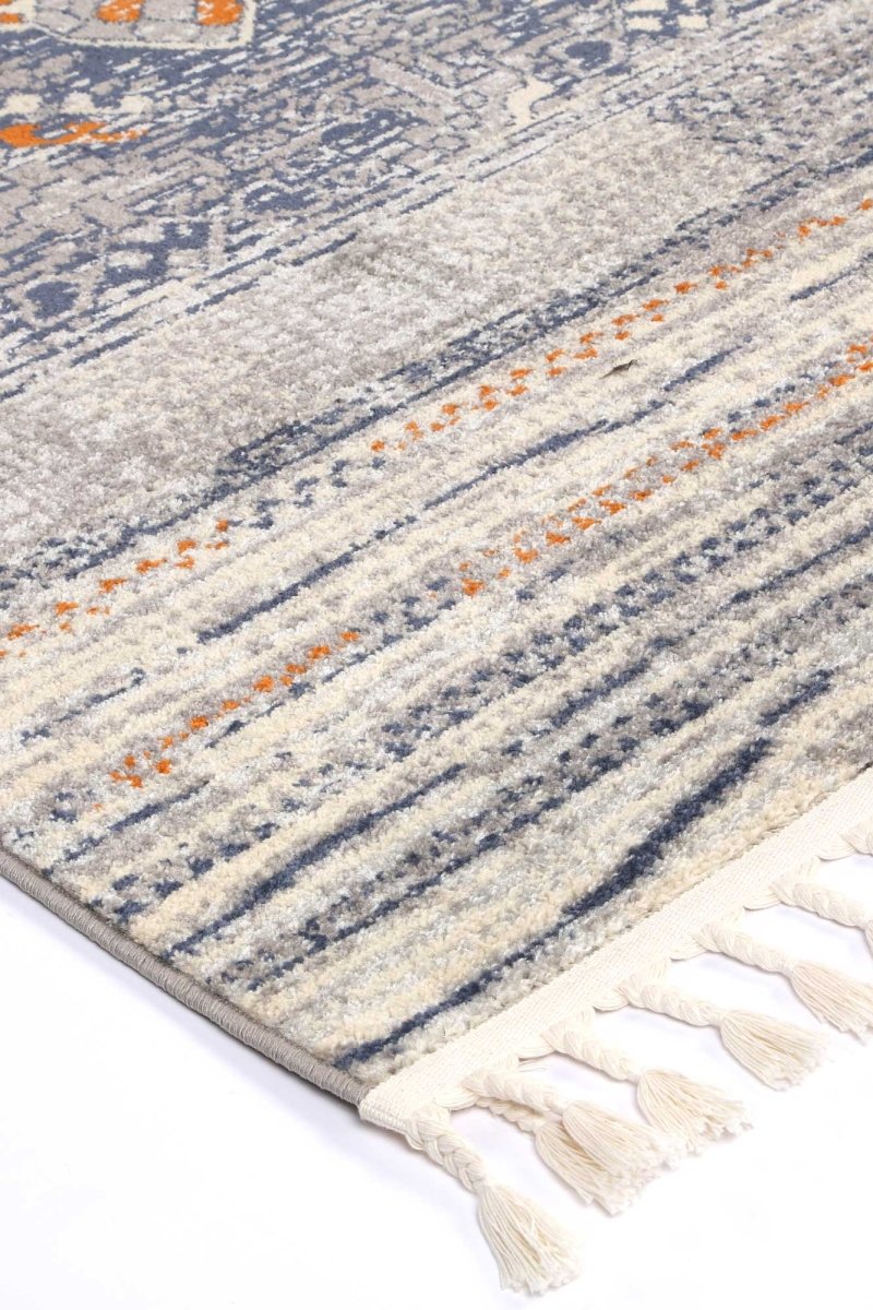 Fusion Rojas Blue/Grey Rug - Ruggy