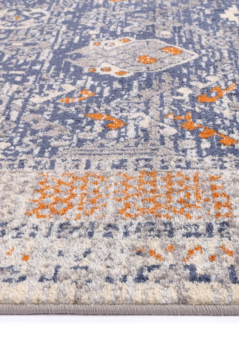 Fusion Rojas Blue/Grey Rug - Ruggy