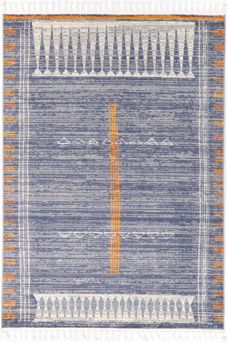 Fusion Tribal Blue Rug - Ruggy