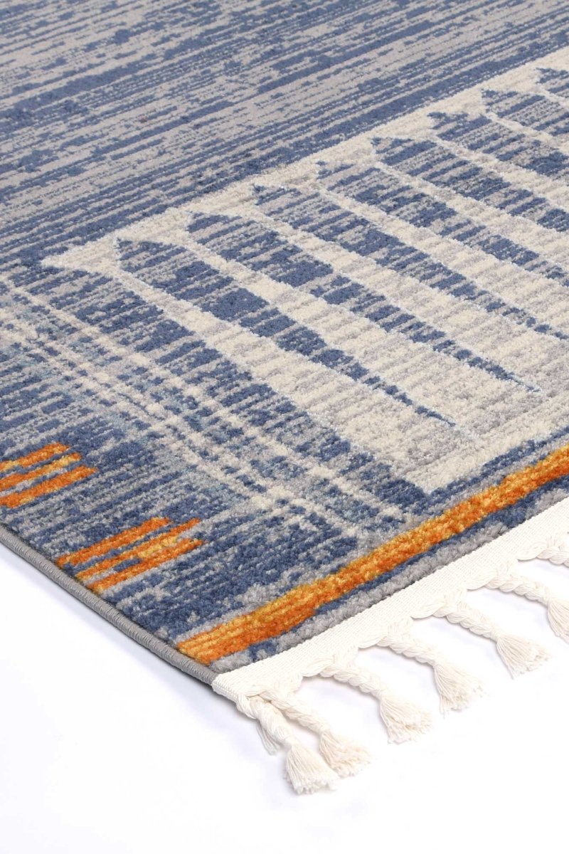 Fusion Tribal Blue Rug - Ruggy