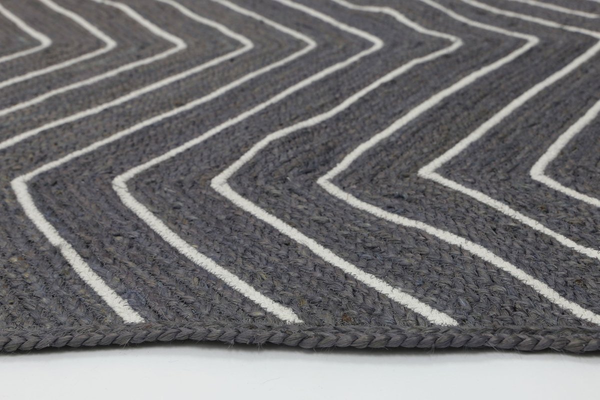 Glamour Grey Chevron Rug - Ruggy