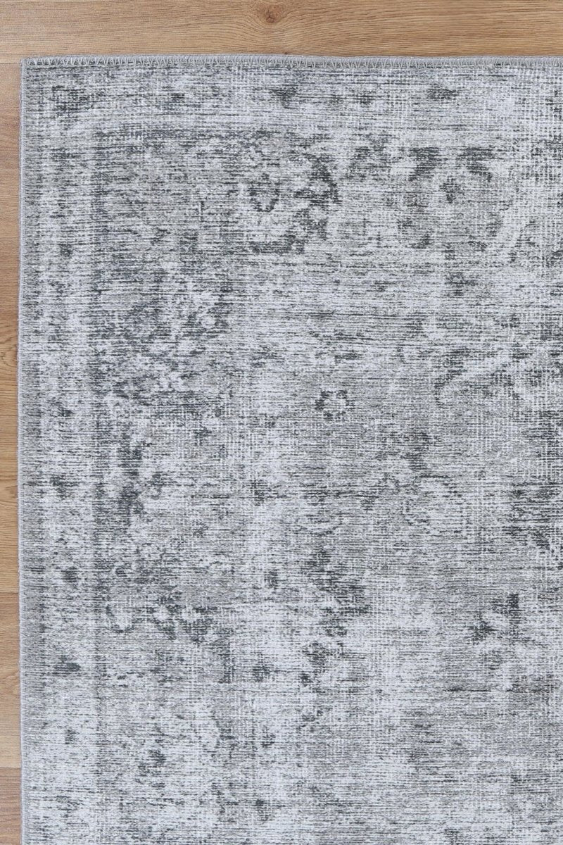 Gleam Grey Machine Washable Rug - Ruggy