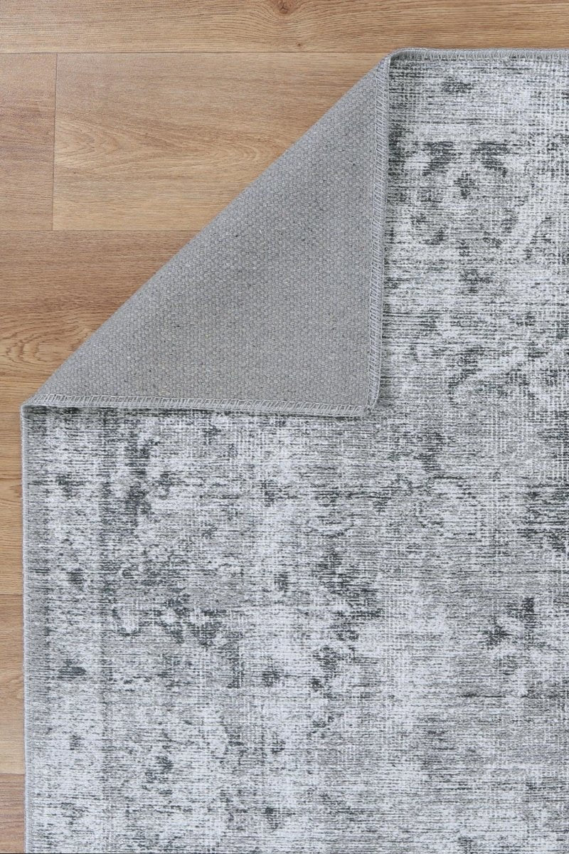 Gleam Grey Machine Washable Rug - Ruggy