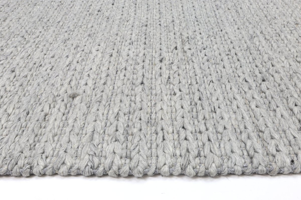 Grace Cue Grey Wool Blend Rug - Ruggy