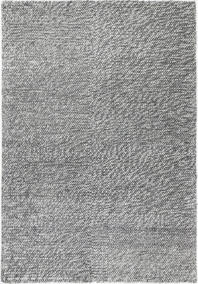 Grace Loopy Charcoal Wool Blend Rug - Ruggy