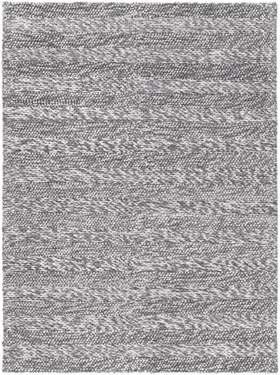 Grace Ringlets Charcoal Wool Blend Rug - Ruggy