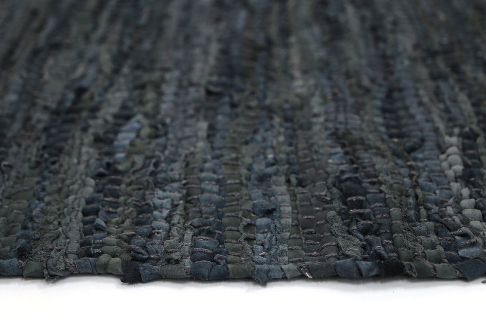 Gypsy Modern Grey Leather Rug ** NO RETURNS ** - Ruggy