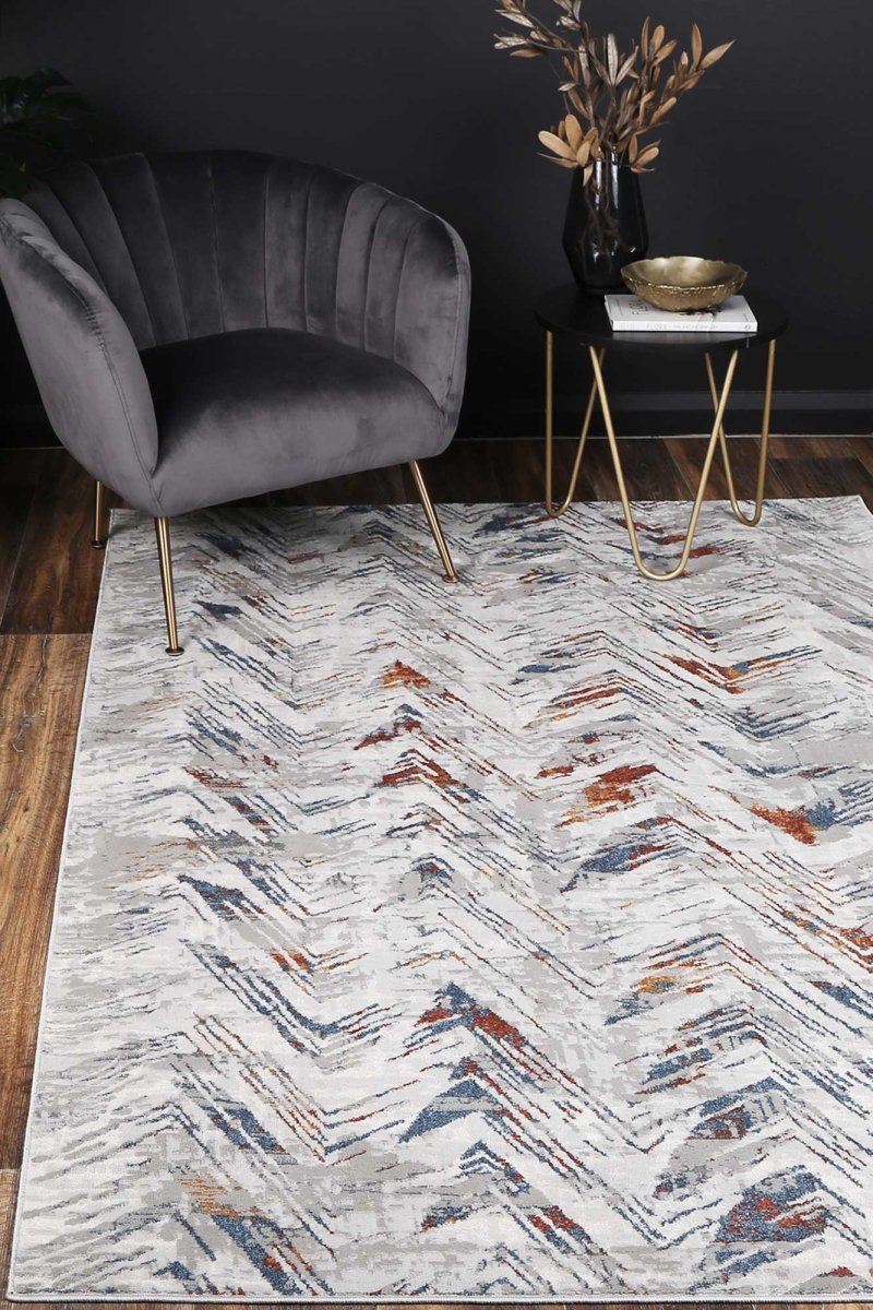 Icon Grey Multi Rug - Ruggy