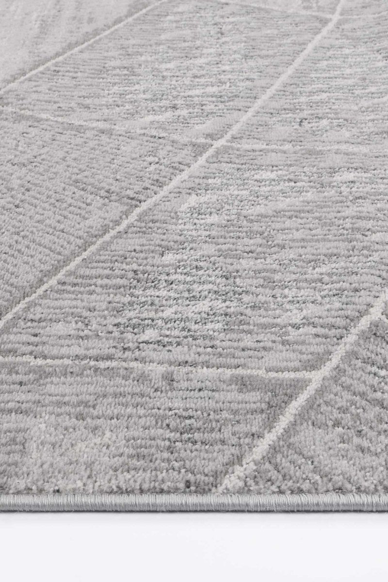 Icon Grey Tiled Geometric Rug - Ruggy