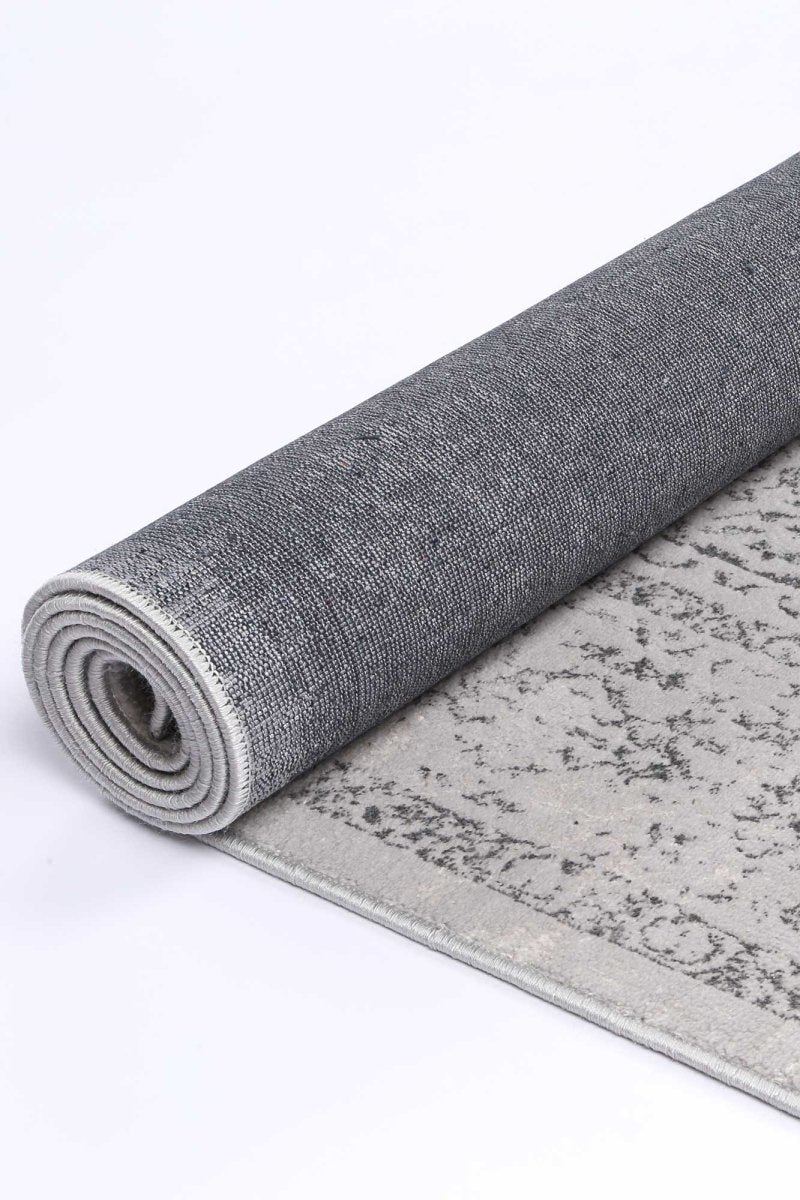 Icon Grey Traditional Rug - Ruggy