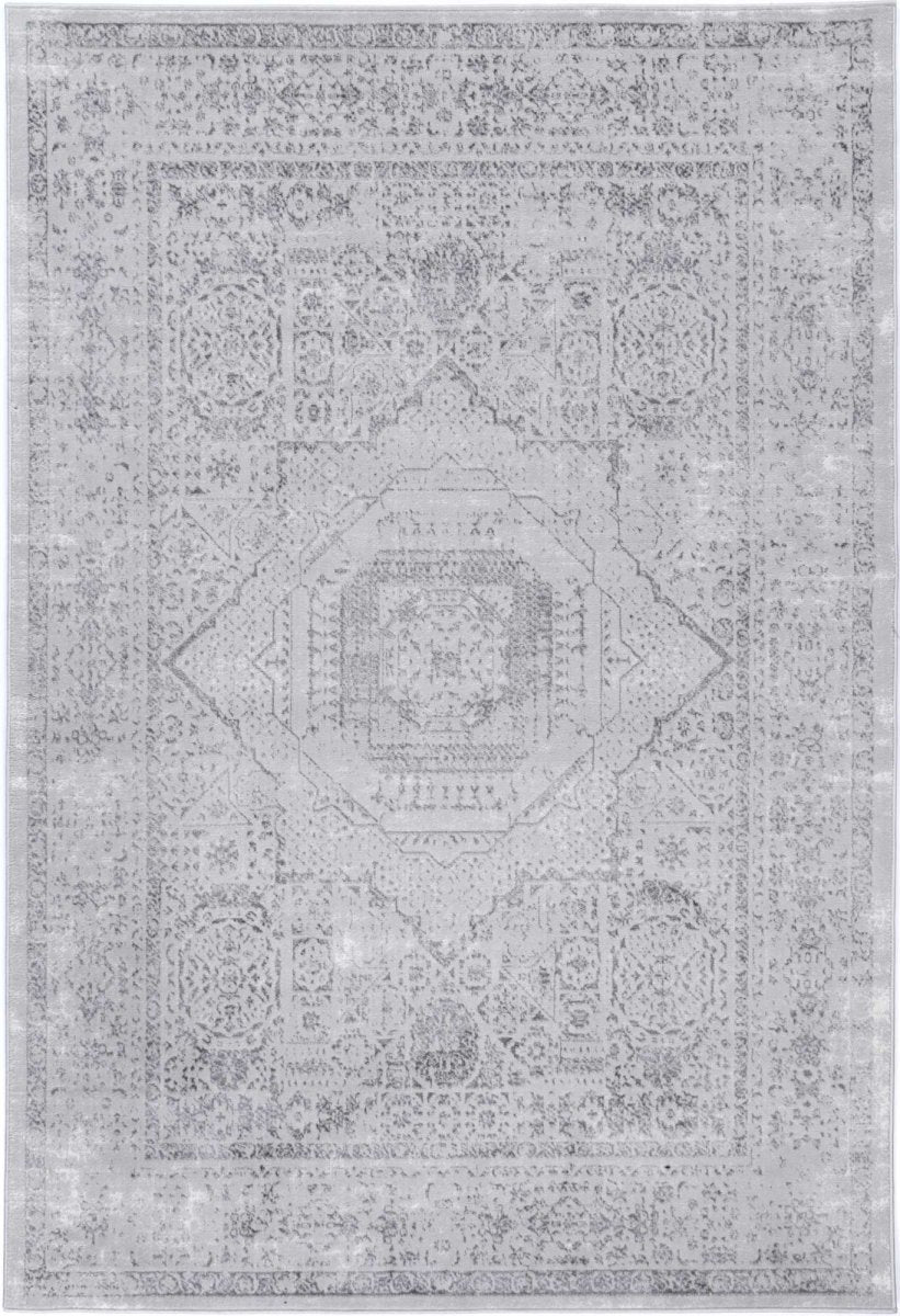 Icon Grey Traditional Rug - Ruggy