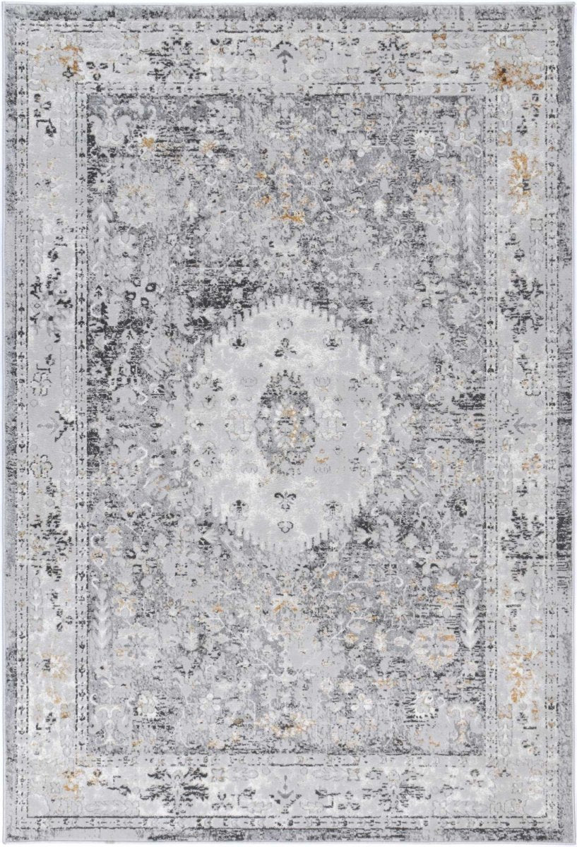 Icon Traditional Grey Rug - Ruggy