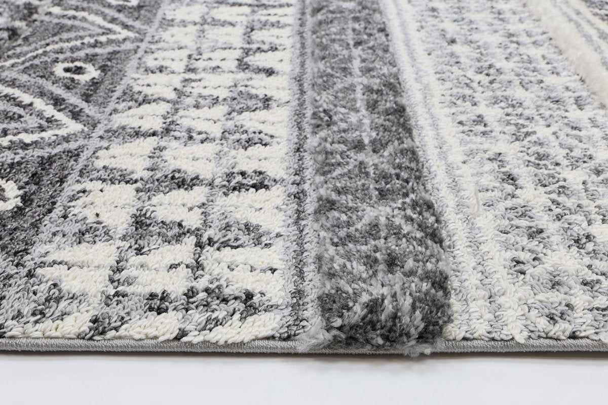 Lace Lines Anthracite Rug - Ruggy