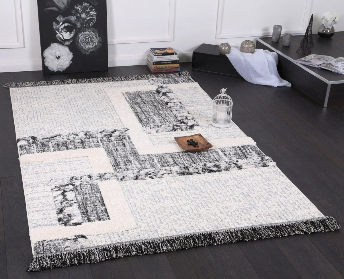 Lace Modern Anthracite Rug - Ruggy