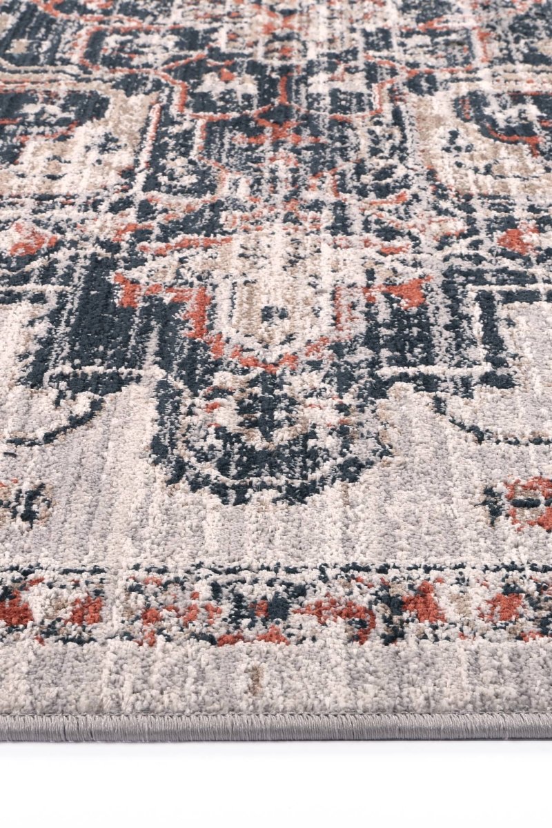 Lagoon Oriental Light Grey Rug - Ruggy