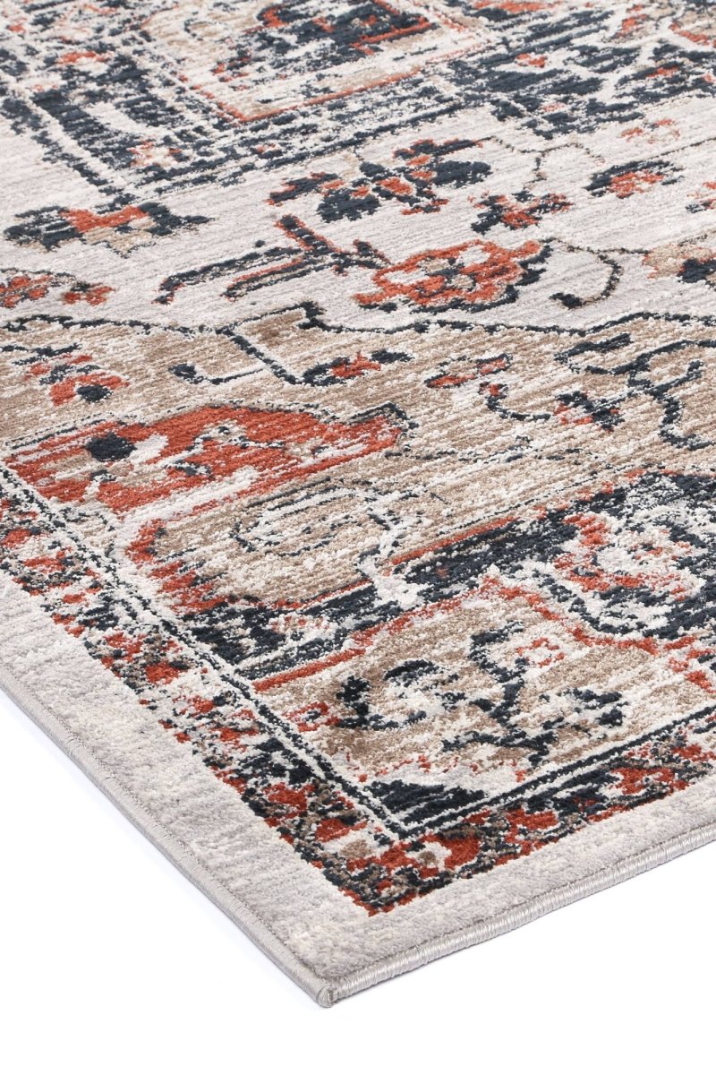 Lagoon Oriental Light Grey Rug - Ruggy