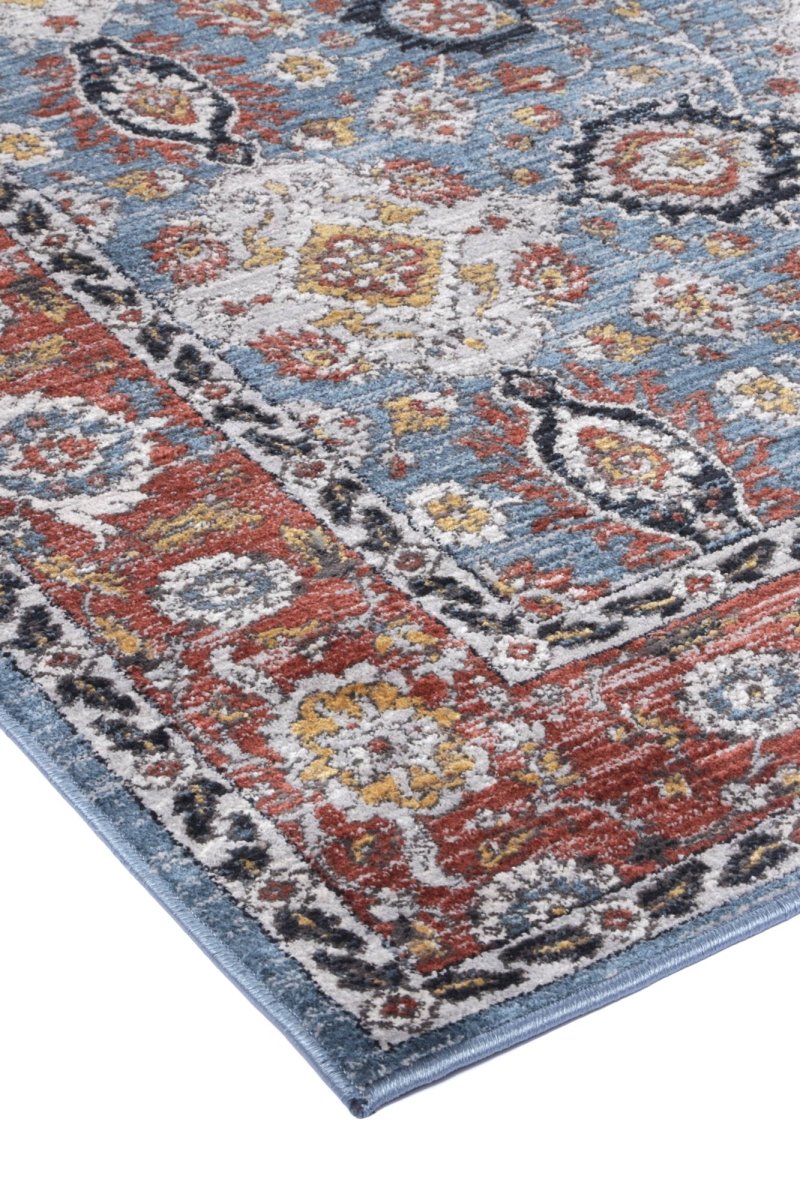 Lagoon Transitional Charcoal Blue Rug - Ruggy