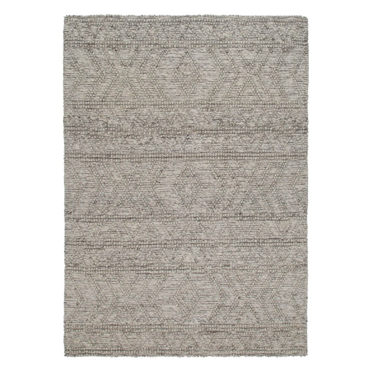 Lavish Ash Tribal Wool Rug - Ruggy