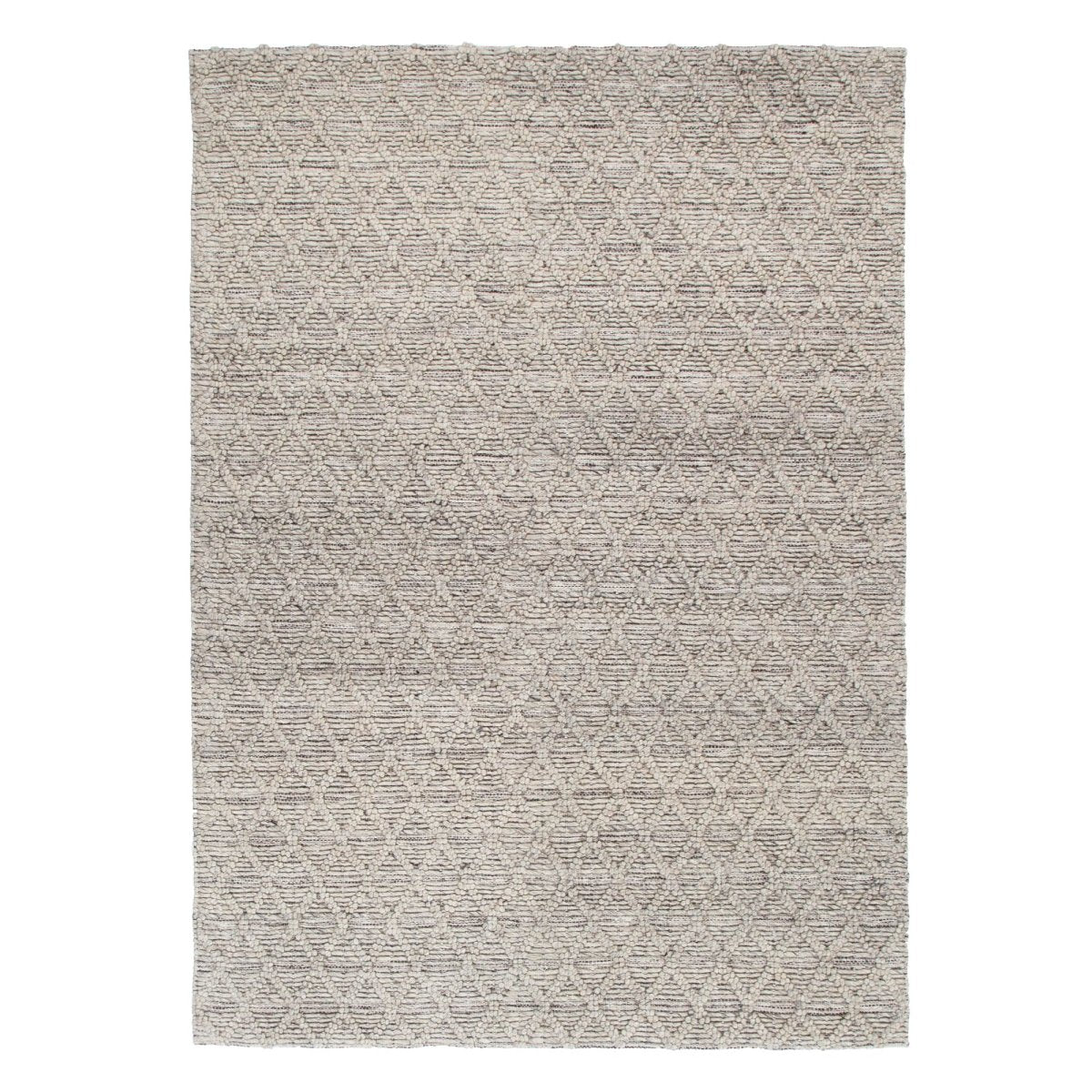 Lavish Ash Wool Knots Rug - Ruggy