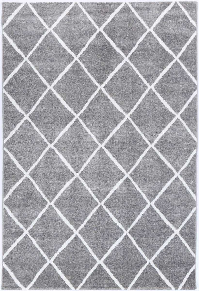 Limerence Diamond Grey Rug - Ruggy