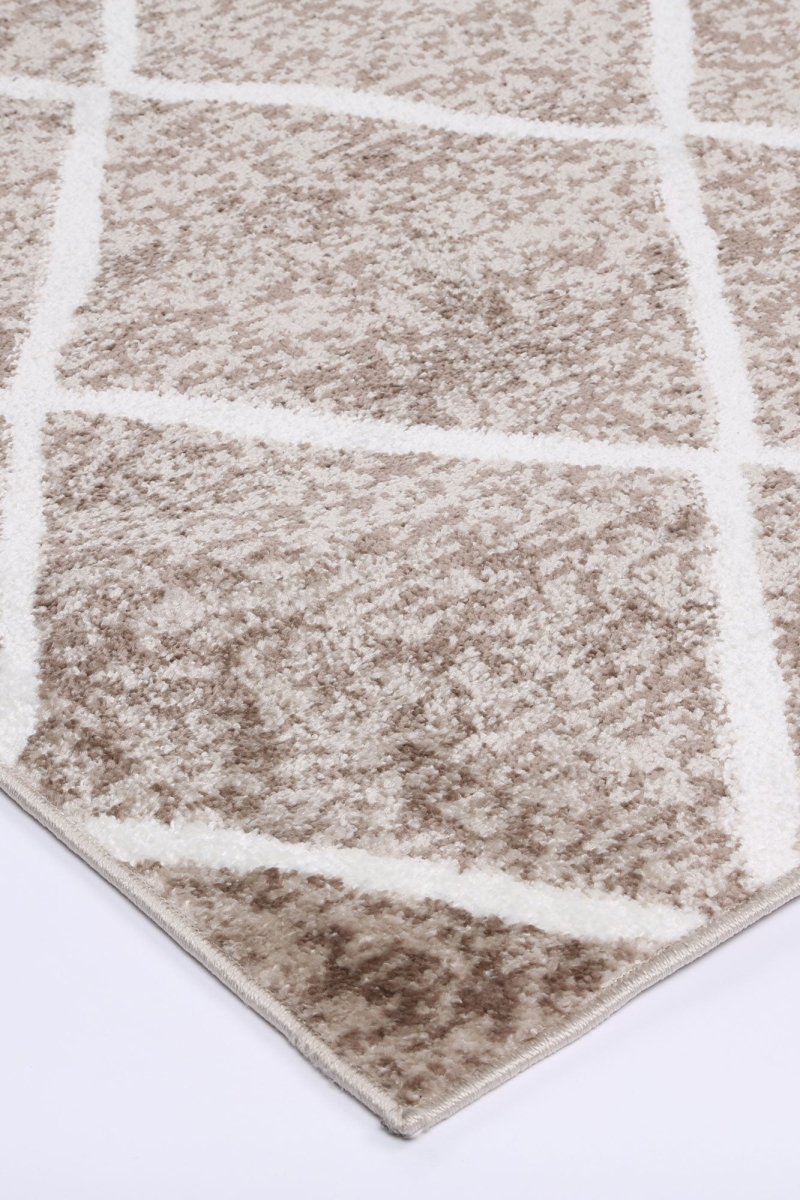 Limerence Diamond Mocha Rug - Ruggy