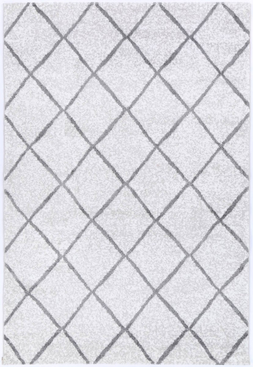 Limerence Diamond Silver Rug - Ruggy