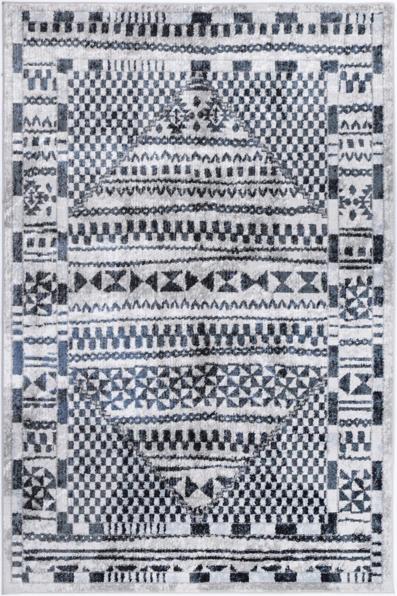 Limerence Tribal Blue Rug - Ruggy