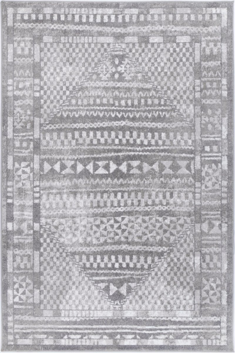 Limerence Tribal Grey Rug - Ruggy