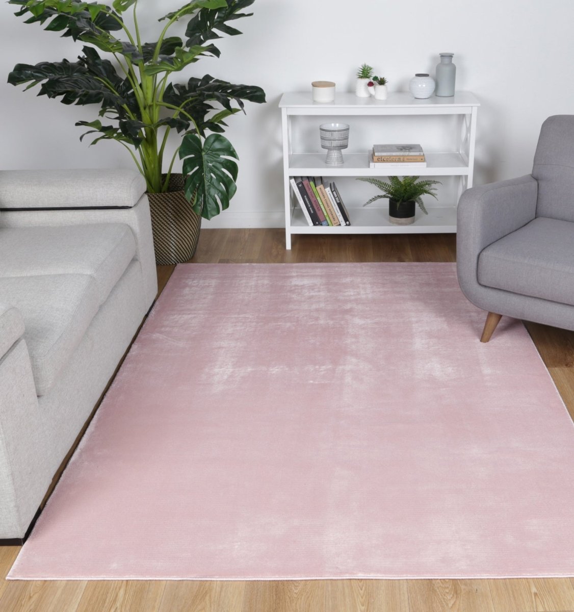 Luxura Wool Blush Rug - Ruggy