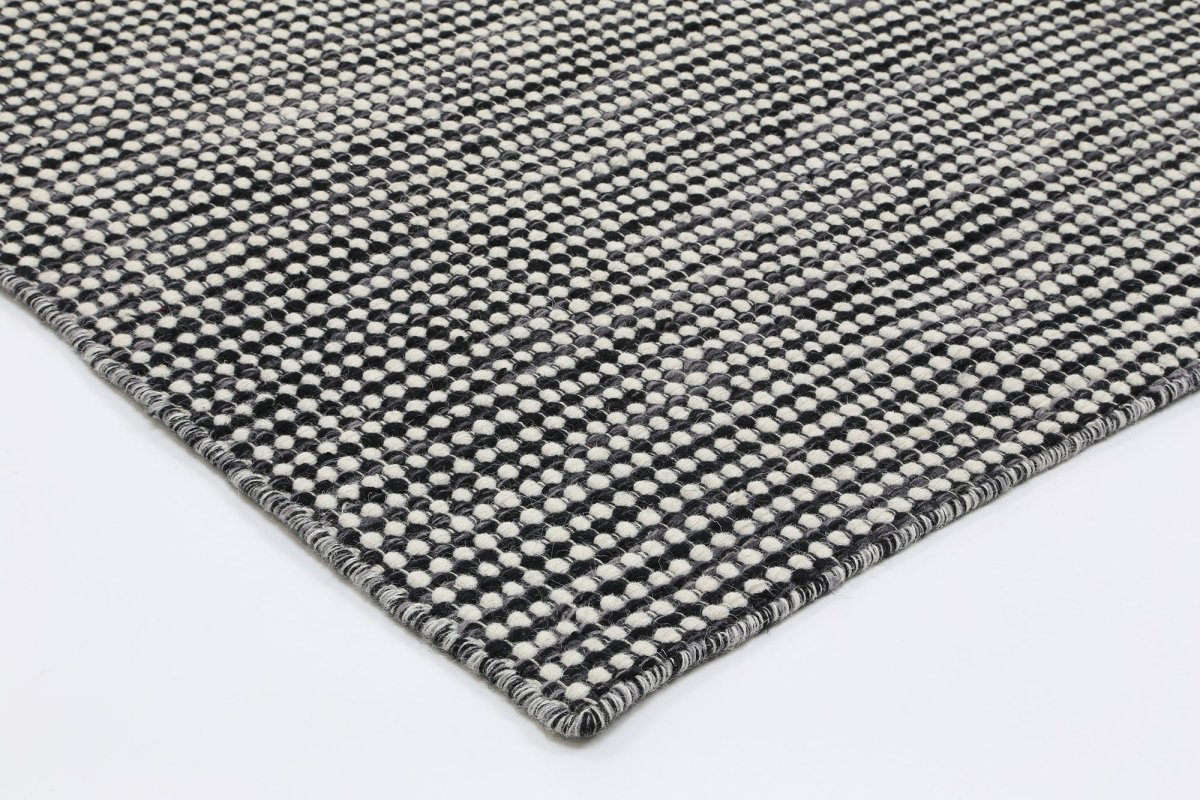 Majesty Charcoal Grey Reversible Wool Rug - Ruggy