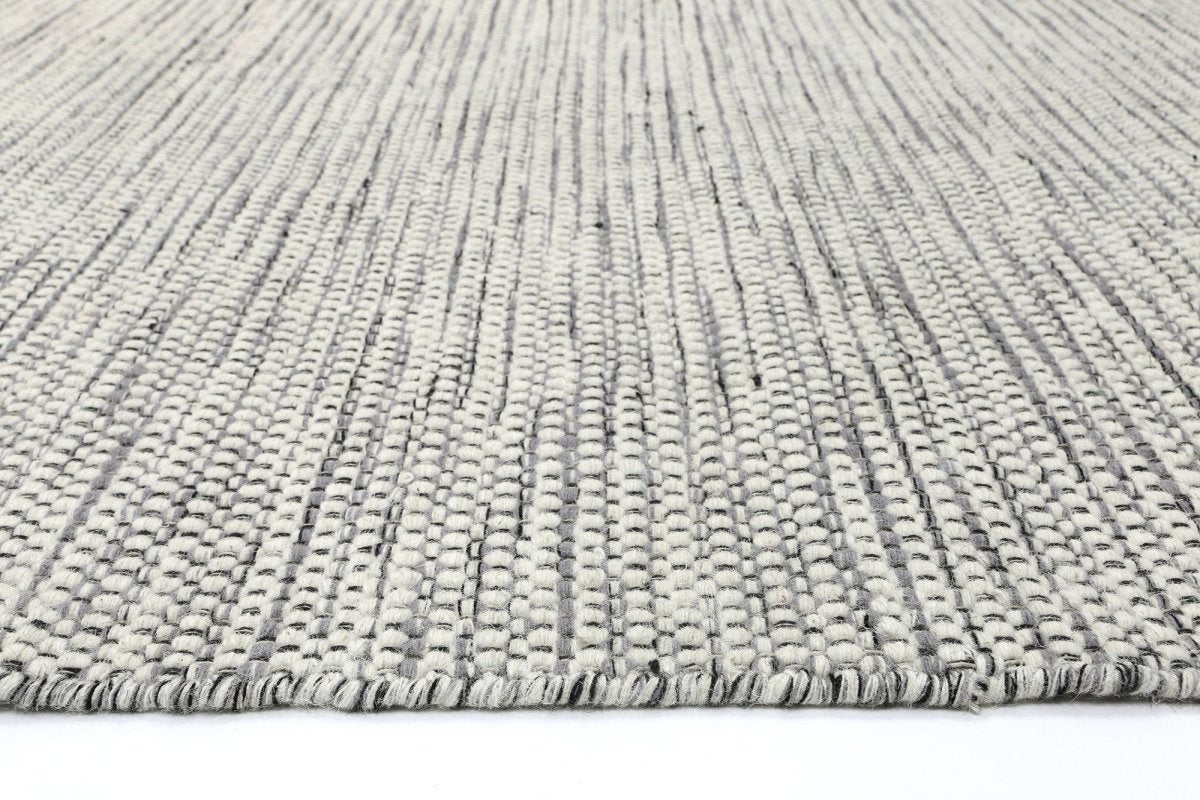 Majesty Grey Reversible Wool Rug - Ruggy