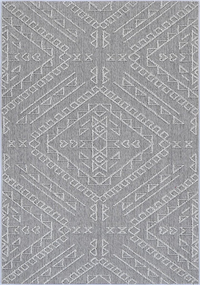 Marique Kaua Ash Tribal Flatweave Rug - Ruggy