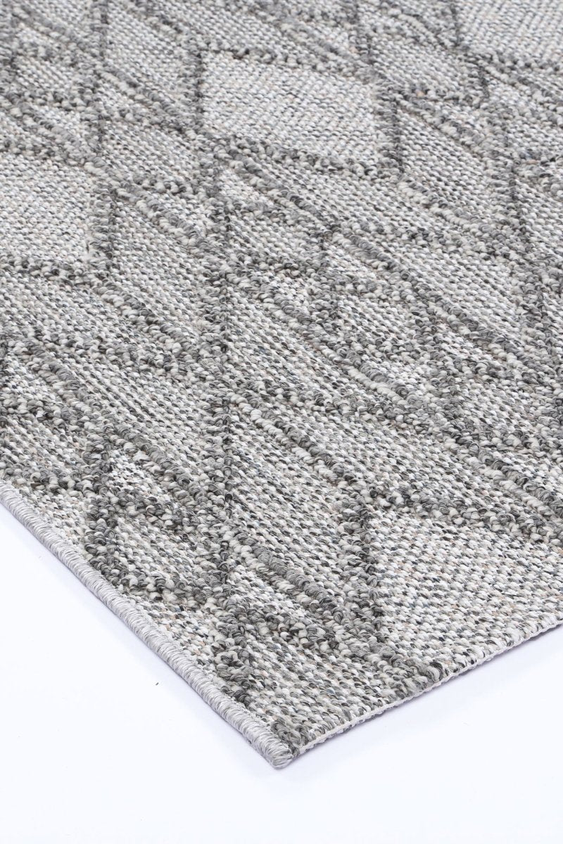 Mingled Gaia Indoor / Outdoor Grey Rug - Ruggy