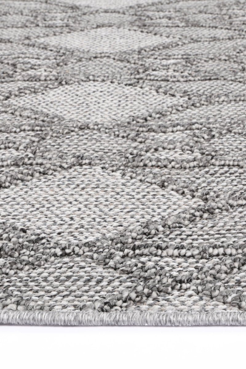 Mingled Gaia Indoor / Outdoor Grey Rug - Ruggy