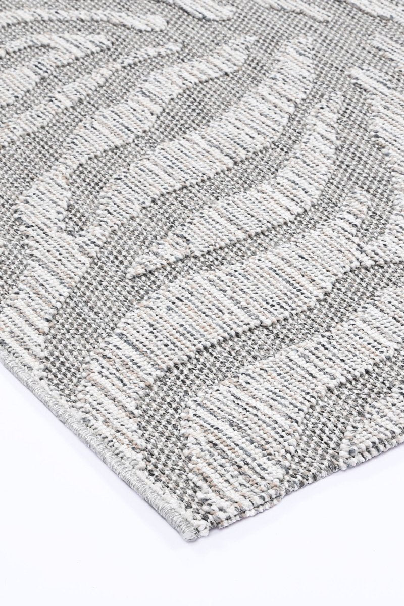 Mingled Safari Indoor / Outdoor Grey Rug - Ruggy