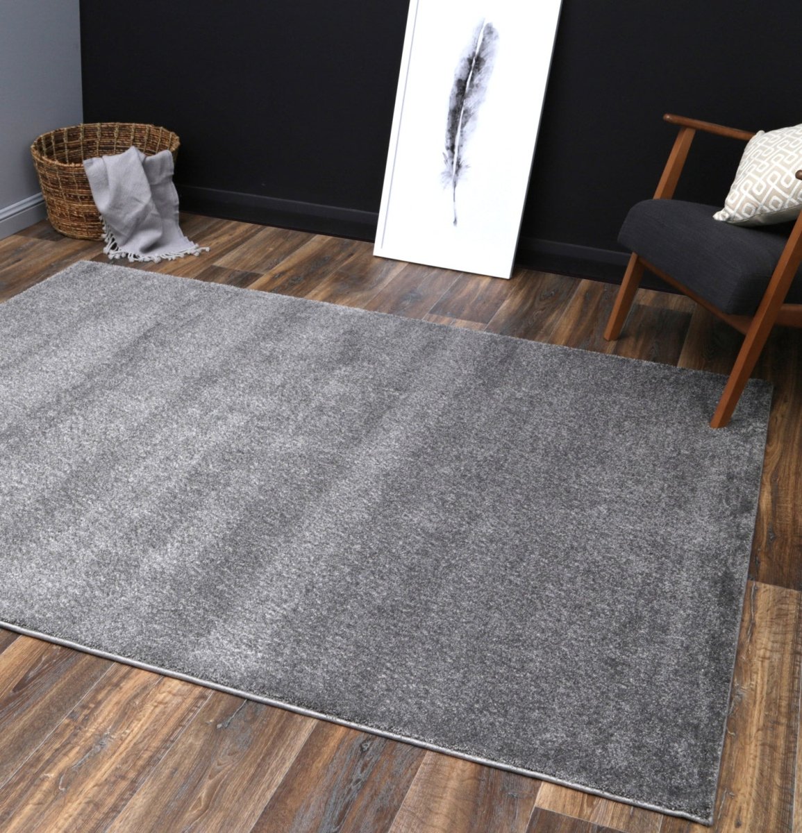 Montana Plush Grey Rug - Ruggy