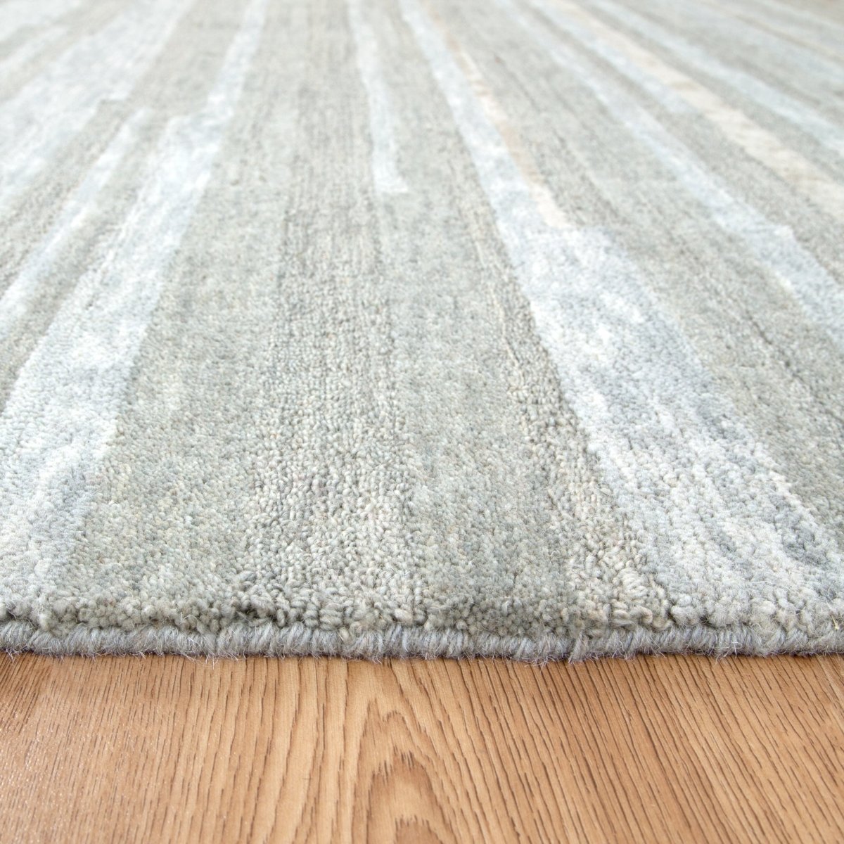 Nirvana Horizon GREY Wool Rug - Ruggy